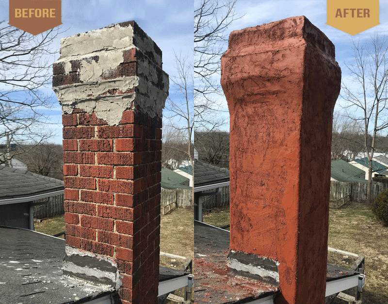 GRE01-projects_BefAft1 Chimney Repair Service Before & After Photo